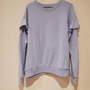 Periwinkle Ruffled Sweater